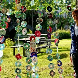 CD Suncatchers, Homemade Wind Chimes & Mobiles Help Repel Birds