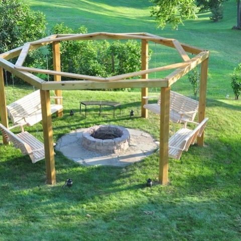 Backyard Fire Pits, Porch Swings and Barbecue Grills