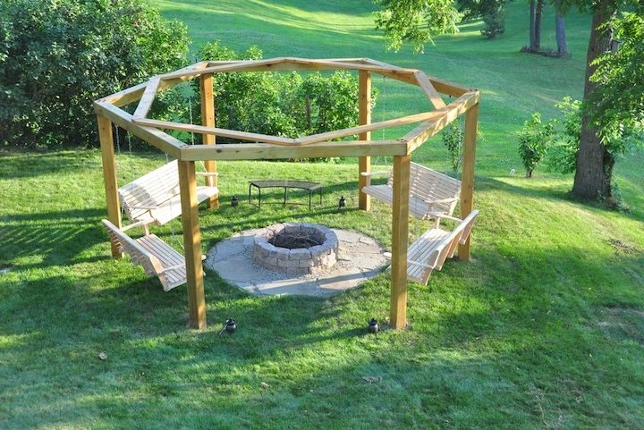Swing firepit - image source Instructables.com