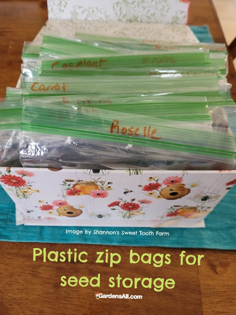 Zip bags for seed storage-image by Shannon's Sweet Tooth Farm