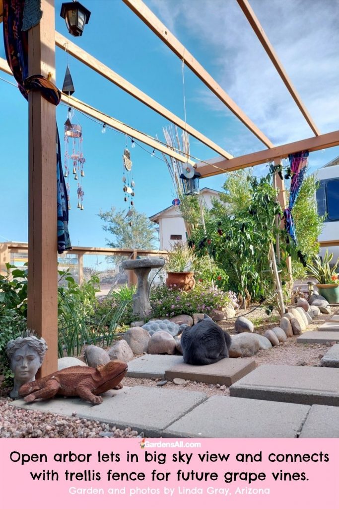 Open arbor-sky view-future trellis