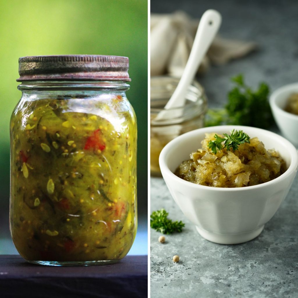 Green tomato relish