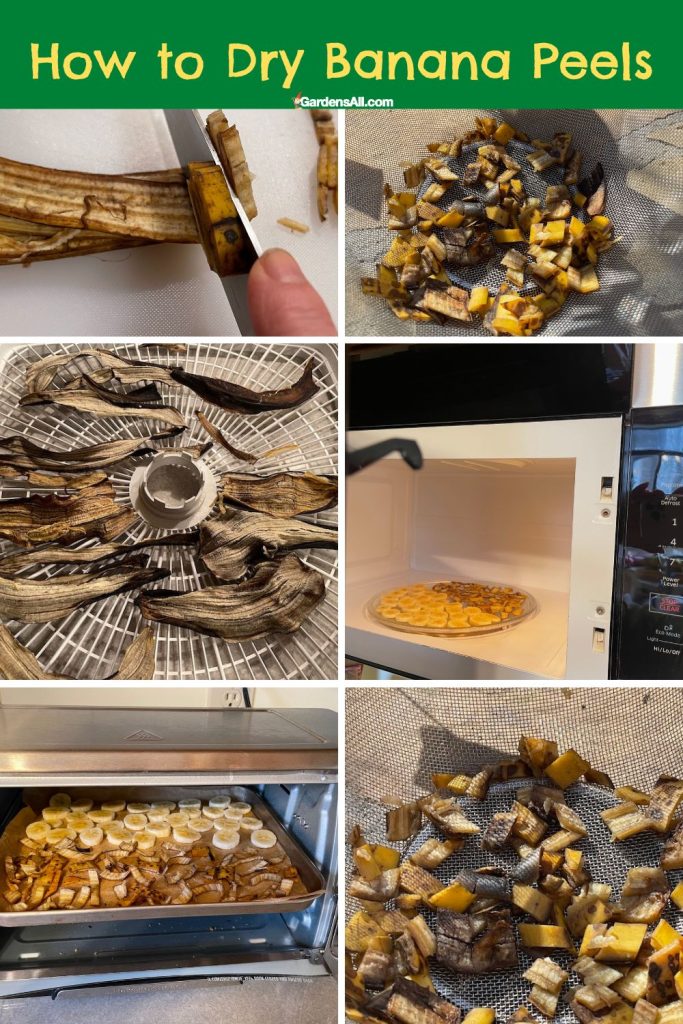 Ways to dry banana peels