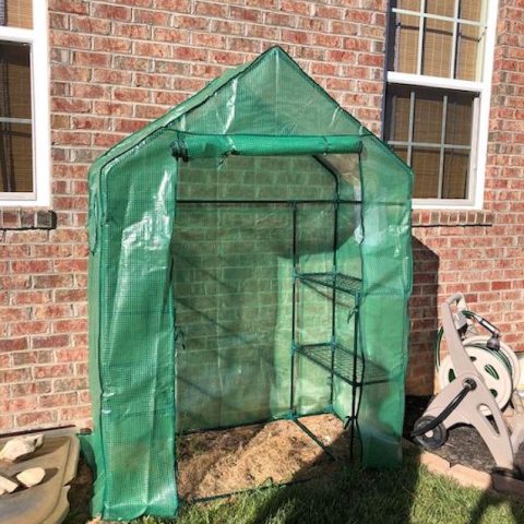 A Small Greenhouse Kit for Outdoors, a Great Size for Beginners