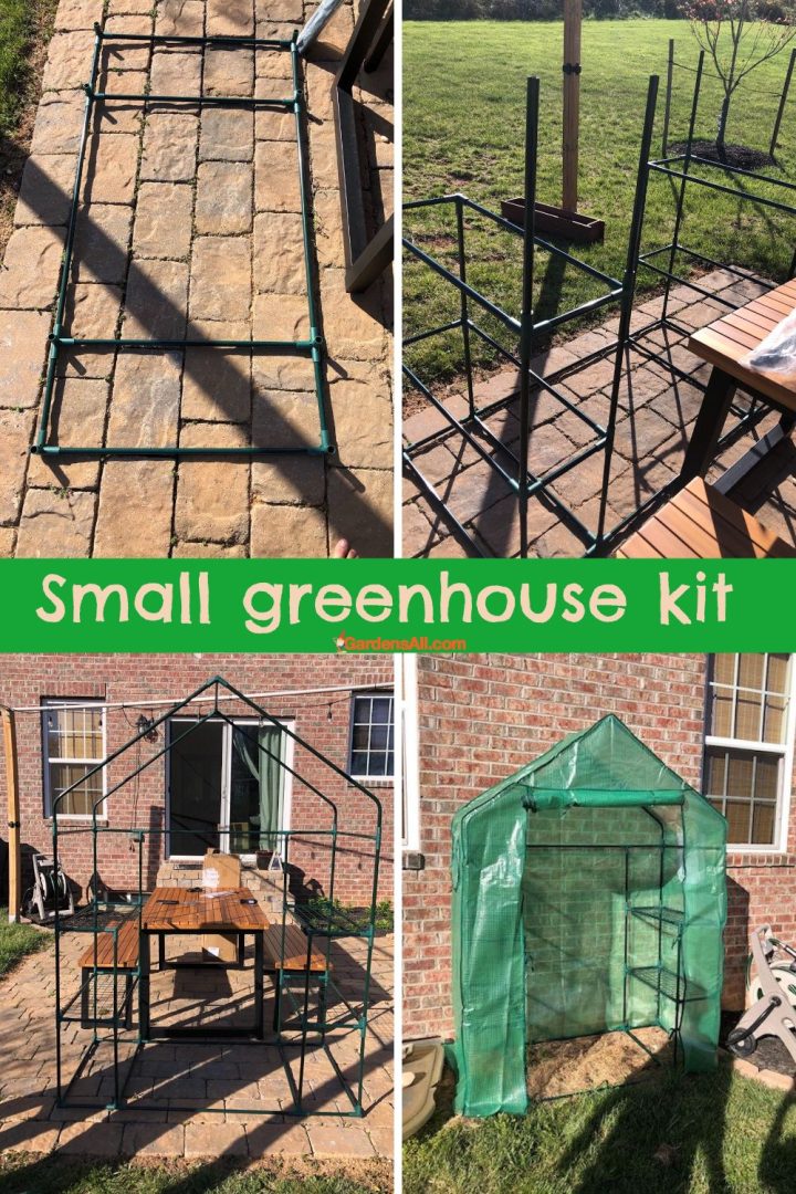 A Small Greenhouse Kit for Outdoors, a Great Size for Beginners